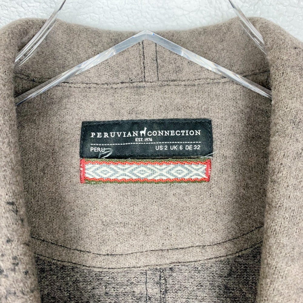 Peruvian Connection | Single Snap Wool Ombre Jack… - image 3